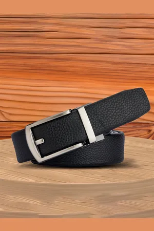 Winsome Deal Men Textured Slider Buckle Closure Belt