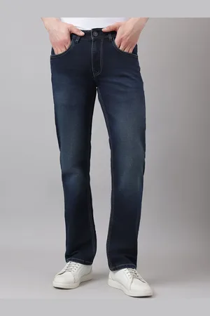 Richlook Men Comfort Slim Fit Mildly Distressed Light Fade Stretchable Jeans