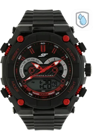 Sonata Men Black Analogue Watch NK77030PP01