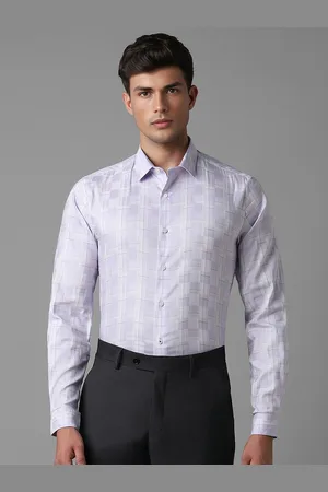 Louis Philippe Men Checked Slim Fit Casual Shirt