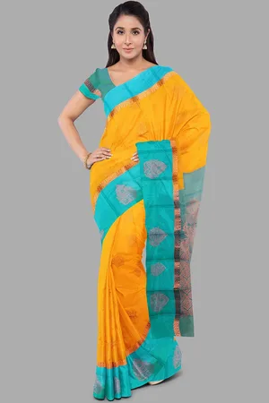 The Chennai Silks Woven Design Zari Art Silk Fusion Ilkal Saree