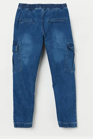 Lifestyle Boys Slim Fit Clean Look Heavy Fade Stretchable Jeans