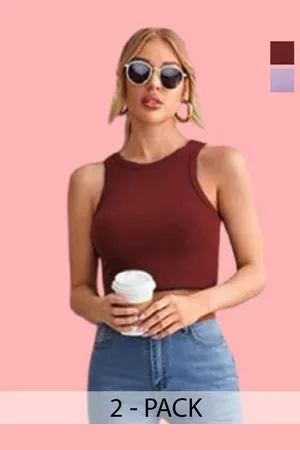 Mast & Harbour Cotton Crop Top