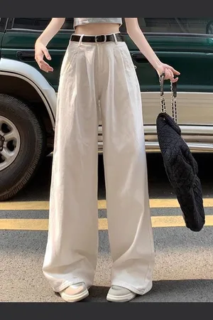 DressBerry Women Wide Leg High-Rise Jeans