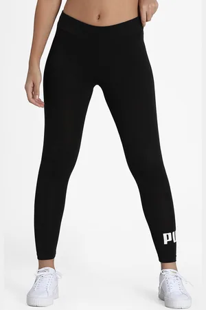 PUMA Women Black Essentials Logo Tight Fit Tights