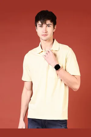 V-Mart Men Polo Collar Pockets T-shirt