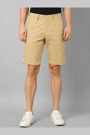 Louis Philippe Men Geometric Printed Slim Fit Shorts