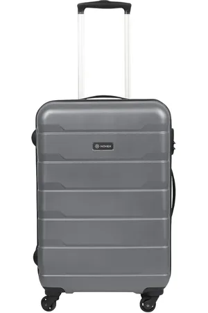 Novex Black Solid Large Hard-Sided Trolley Suitcase