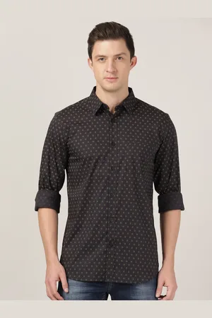 MERCHANT MARINE Men Spread Collar Classic Slim Fit Printed Casual Shirt