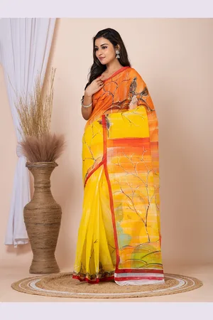 HOUSE OF ARLI Kalamkari Pure Cotton Saree