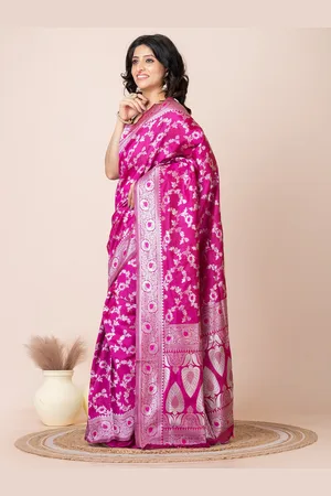 HOUSE OF ARLI Woven Design Ethnic Motifs Zari Banarasi Saree