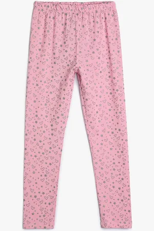 Koton Girls Printed Ankle Length Leggings