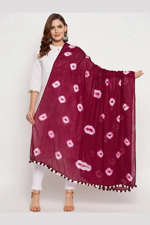 Clora Creation Pure Cotton Tie & Dye Dupatta