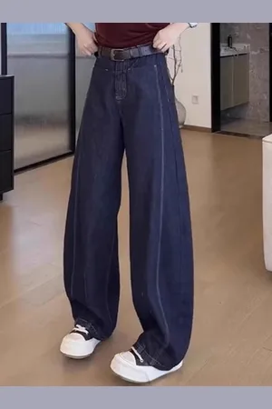 DressBerry Women Wide Leg High-Rise Jeans