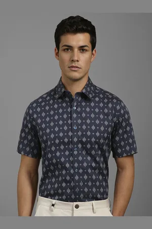 Louis Philippe Men Classic Floral Opaque Printed Formal Shirt