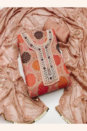 Lilots Organza Unstitched Dress Material