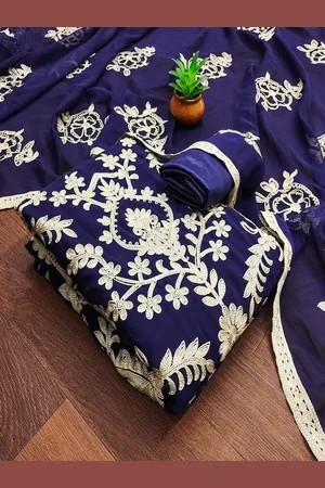 Lilots Embroidered Unstitched Dress Material