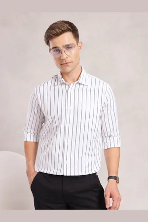 Nautica Premium Striped Pure Cotton Casual Shirt