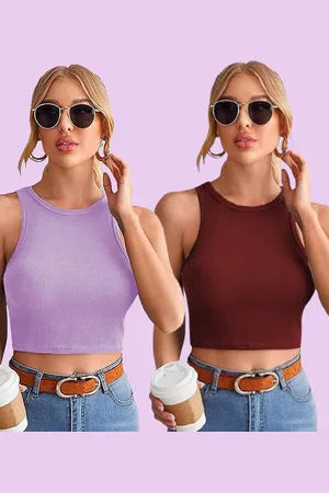 Mast & Harbour Cotton Crop Top