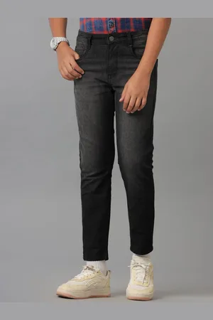 UNDER FOURTEEN ONLY Boys Slim Fit Light Fade Cropped Jeans
