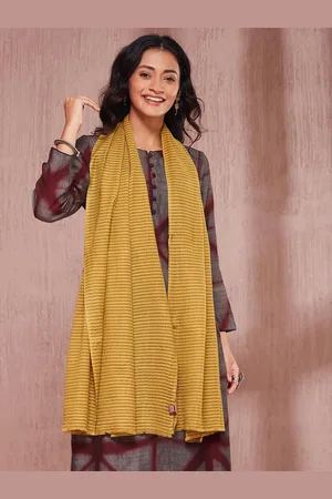 Fabindia Mustard Wool Stole
