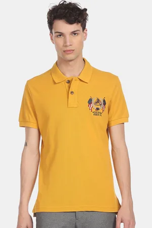 Ralph Lauren Men Yellow Polo Collar T-shirt