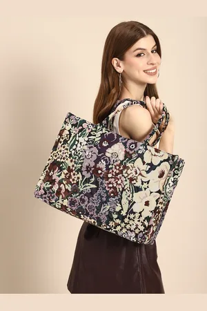 DressBerry Floral Printed Oversized Shopper Tote Bag