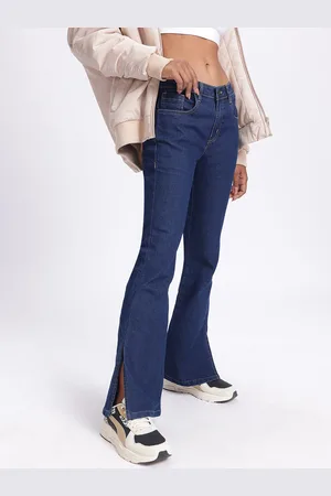 DressBerry Women Slit Ease Bootcut Jeans