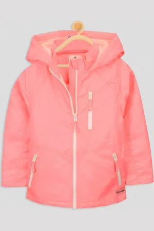 Cherry Crumble Unisex Kids Coral Windcheater Tailored Jacket