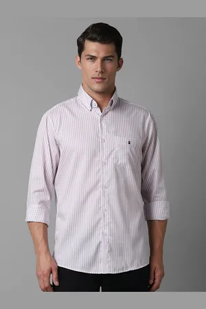 Louis Philippe Men Slim Fit Opaque Striped Casual Shirt