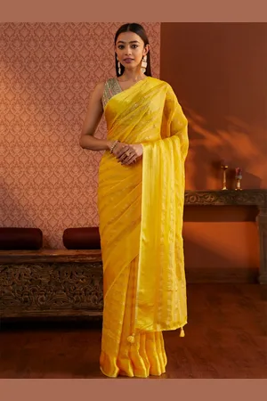 Taneira Striped Zari Saree