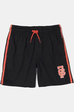 Jockey Boys Super Combed Cotton Printed Shorts with Convenient Side Pockets-AB11
