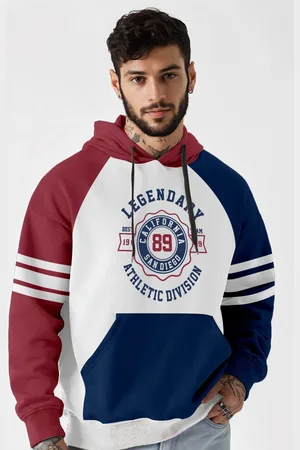 CRAZYMONK Men Legendary Oversized Hoodie - Multi Color