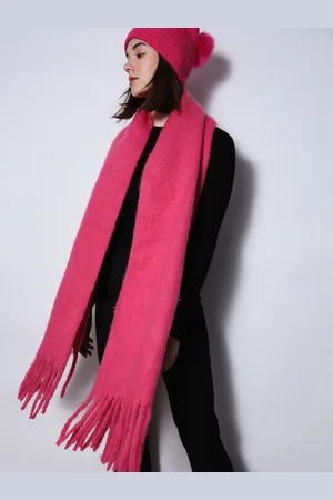 ONLY Women Solid Scarf With Tasselled