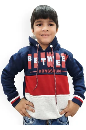 BAESD Boys Colourblocked Hooded Pullover