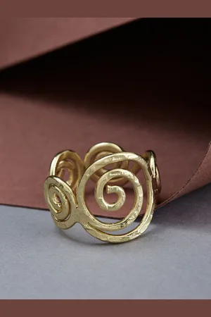 ATIBELLE Gold-Plated Finger Ring