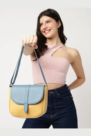 Fastrack Women Blue Colour-Blocked Sling Bag