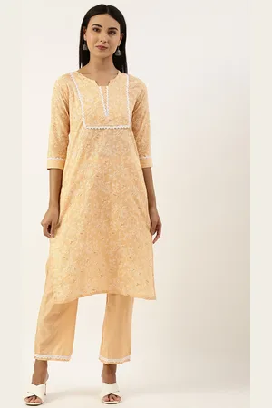 SWAGG INDIA Floral Printed Kurta With Trousers
