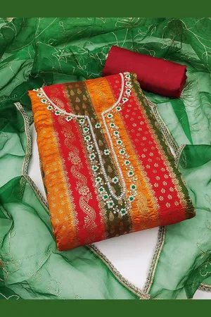 KIMISHA Ethnic Motifs Unstitched Dress Material