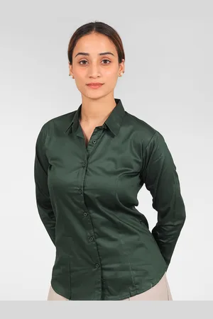 Blue Bird Classic Spread Collar Long Sleeves Opaque Casual Shirt