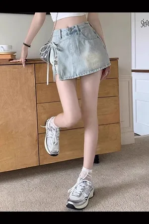 DressBerry Denim A-Line Above Knee Skort