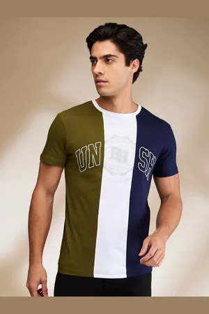 Being Human Men Colourblocked Pockets T-shirt