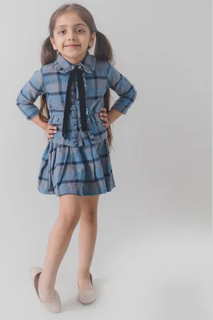 Fairies Forever Girls Checked Top with Skirt