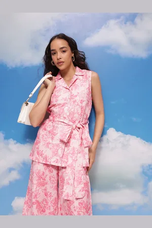 Corsica Floral Print Top with Trousers