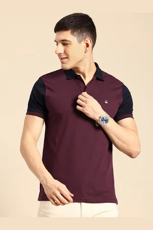 Benetton High IQ Contrast Polo Collar T-shirt