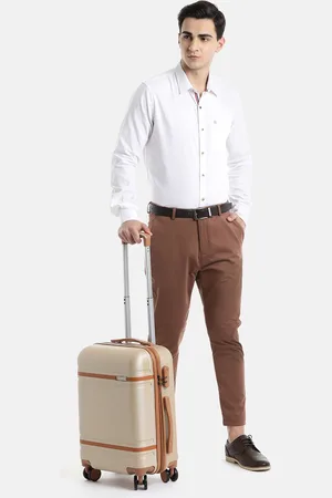 Teakwood Leathers USA 360 Degree Rotation Hard Cabin-Sized Trolley Bag 32.2L