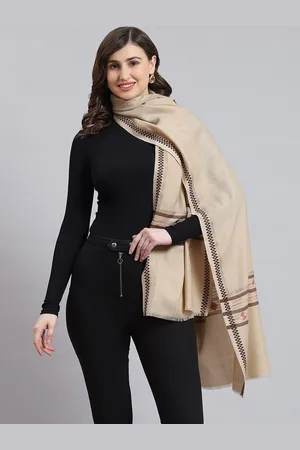 Monte Carlo Women Ethnic Motifs Woven-Design Shawl