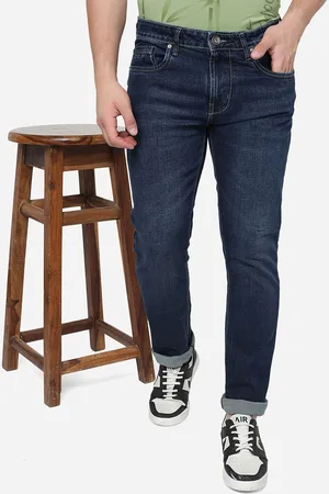 JADE BLUE Men Mid-Rise Slim Fit Light Fade Cotton Jeans