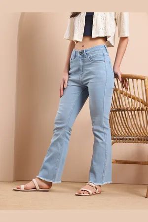 Mast & Harbour Women Bootcut Stretchable Jeans