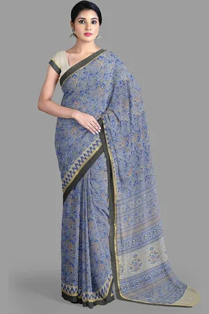 The Chennai Silks Floral Chanderi Saree